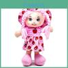 Cute Doll With Hat In Pink And Orange Colors Fruit Clothes Plush Toy For Girls Wholesale Cross-border