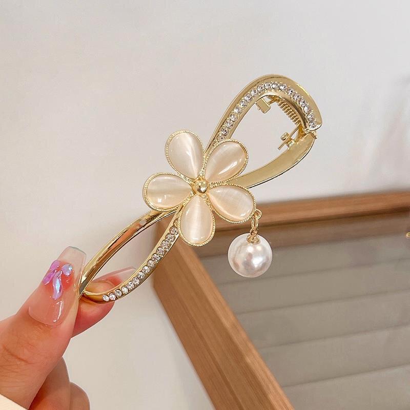 Haarspangen mit Sonnenblumen-Quaste, modische Haarklammer, elegante funkelnde Quaste, Schmetterlings-Haarspange, Clip-Zubehör