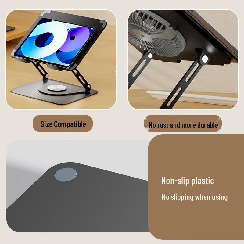 Xixun Rotating Laptop Stand with Magnetic Cooling Fan