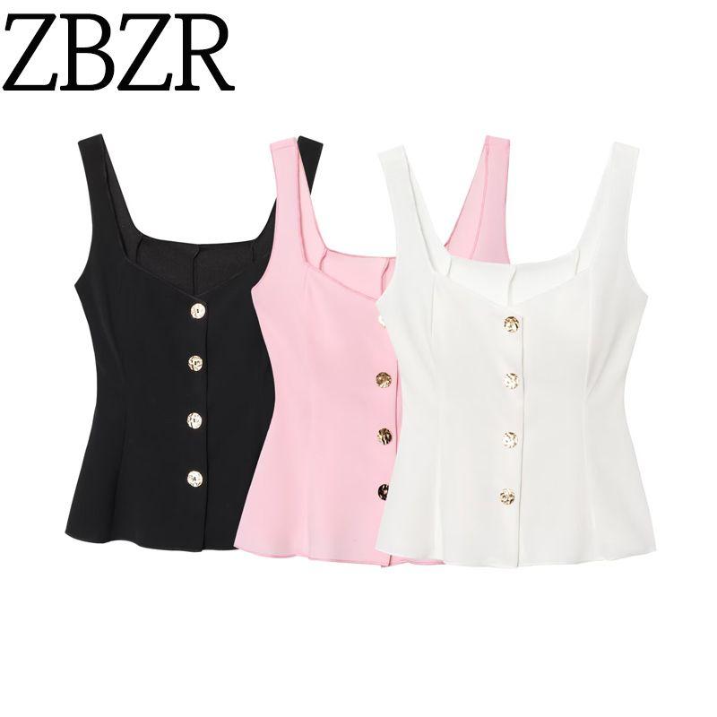 Zbzr Spring New Arrival Women's Clothing Fashion Style Silm Short Skirt Hem Elastic Vest Tops 5584229