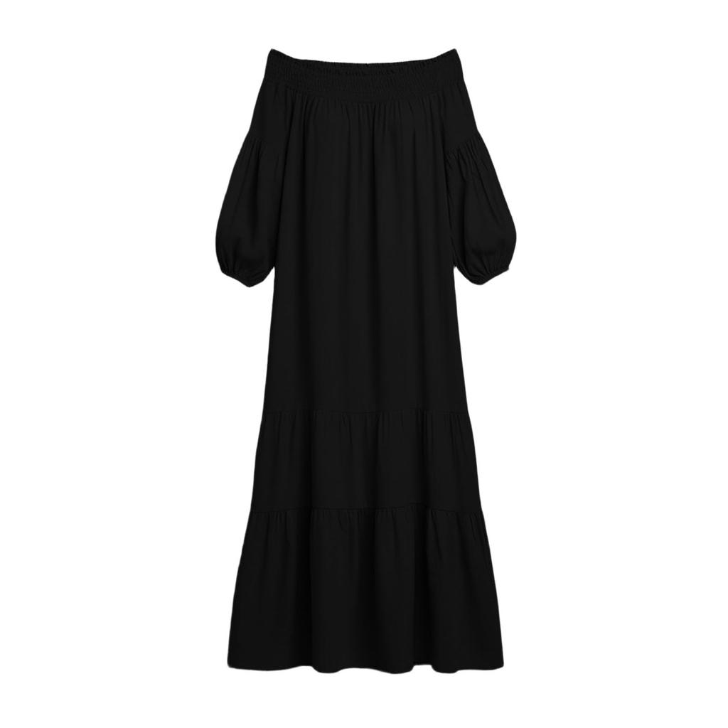 Rochii de Vară pentru Femei 2026 Rochii Casual Decolteu Bardot pentru Femei Rochii Midi cu Croială Largă pentru Femei Rochie de Absolvire
