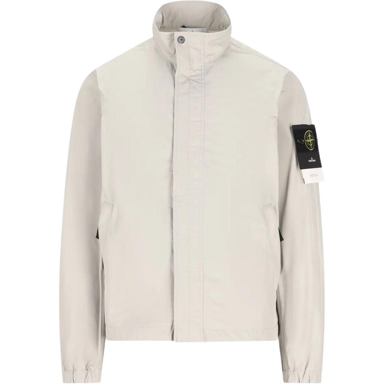 Veste à zip manches longues col montant logo Stone Island Hommes vestes L1S154100033S0026-V0061 S gray