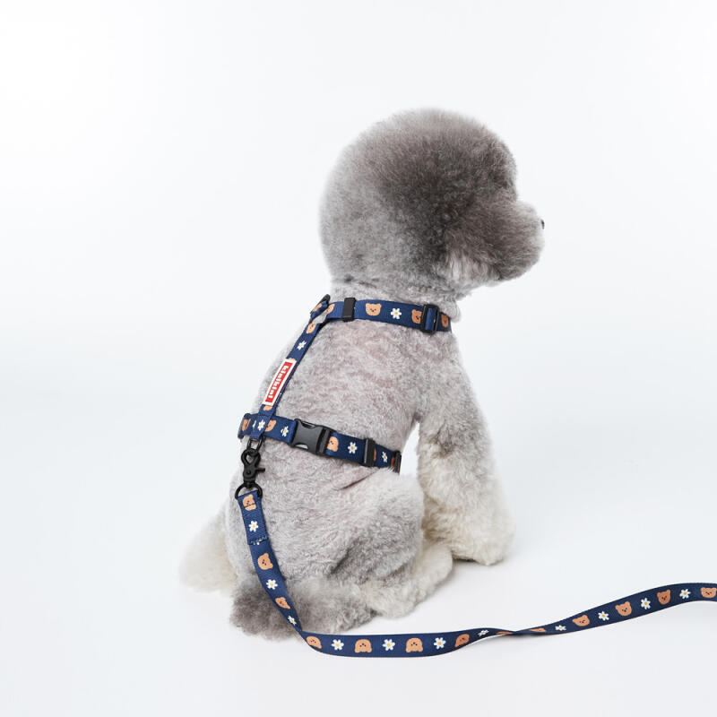 [Earp EarpXKINIKINI]DOT FLOWER BEAR H-HARNESS-NAVY(harness)
