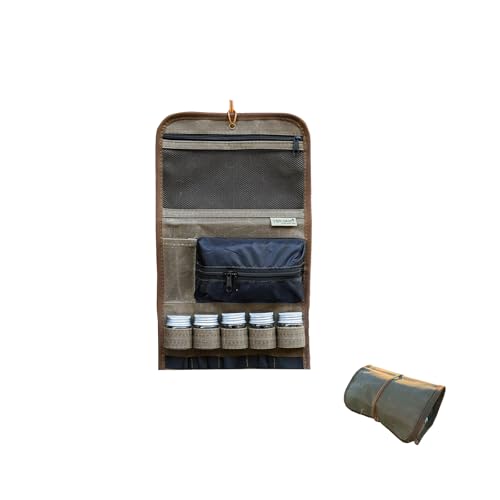 

YAJIN CRAFT Hanging Kitchen Pouch, Spice Box, Seasoning Container, Camping, Solo Camping, Storage Pouch, Cooking Tools, Outdoor Cookware, 5-Pack 15ml