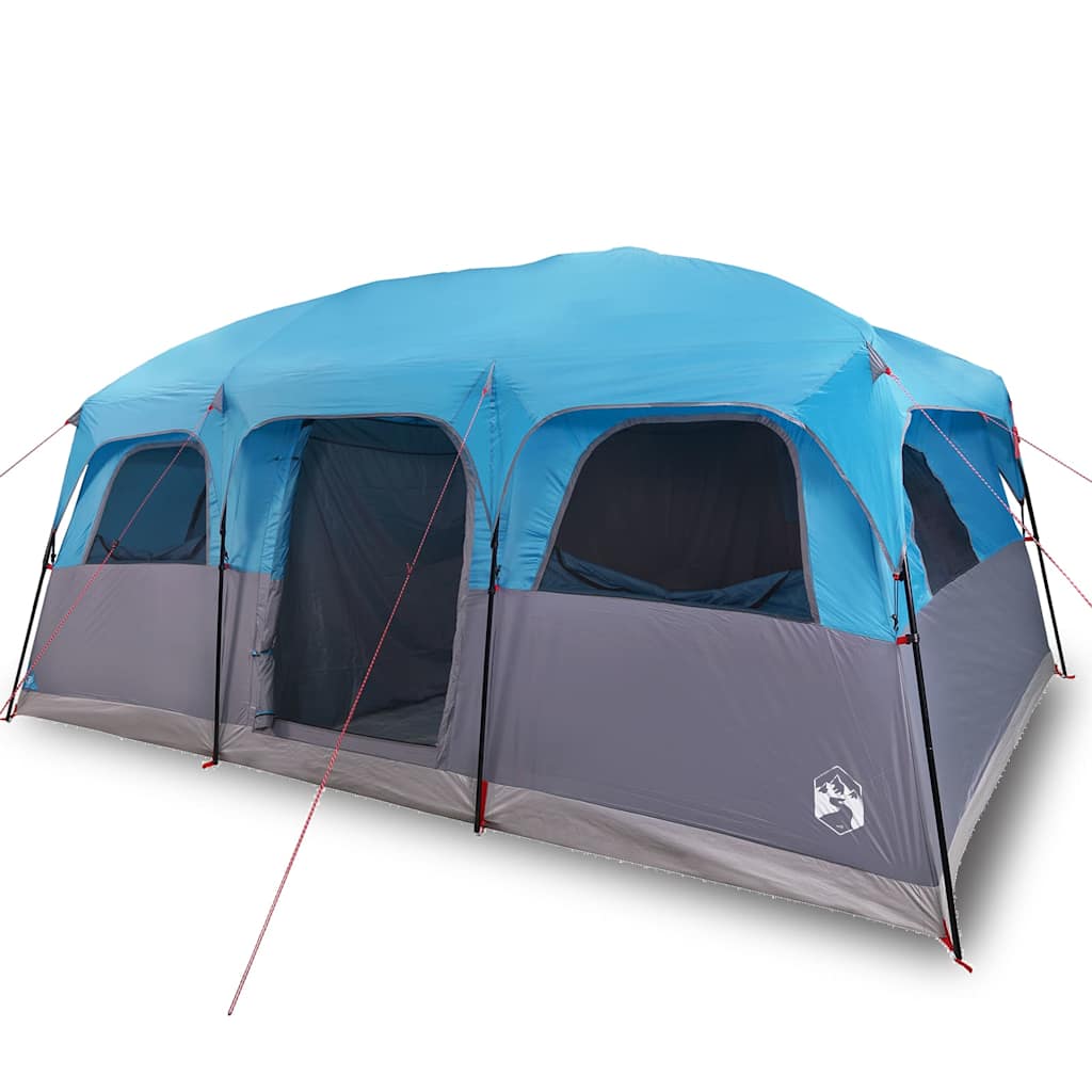 10 Person Family Tent Blue Waterproof