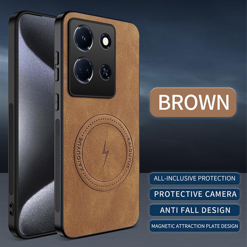 For Infinix Note 50 Sheepskin Magnetic Case For Infinix Note 30 40 50 Fashion New Style Pattern Leather Cover Note 40 Pro Shell