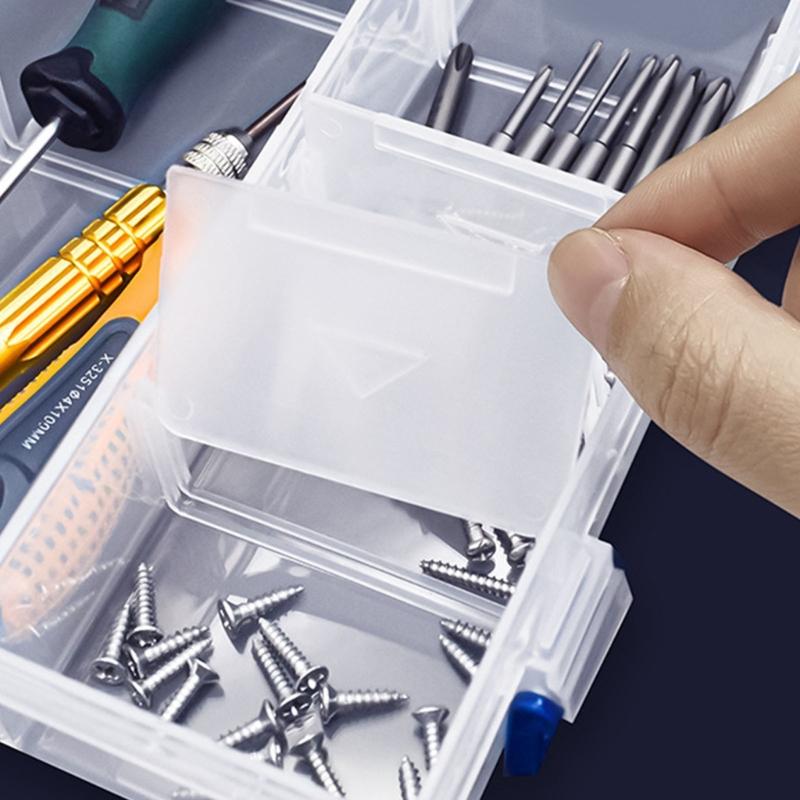 15/28/36 Grids Clear Organizer Box with Adjustable Dividers Compartment Organizer Clear Storage Container for Bead