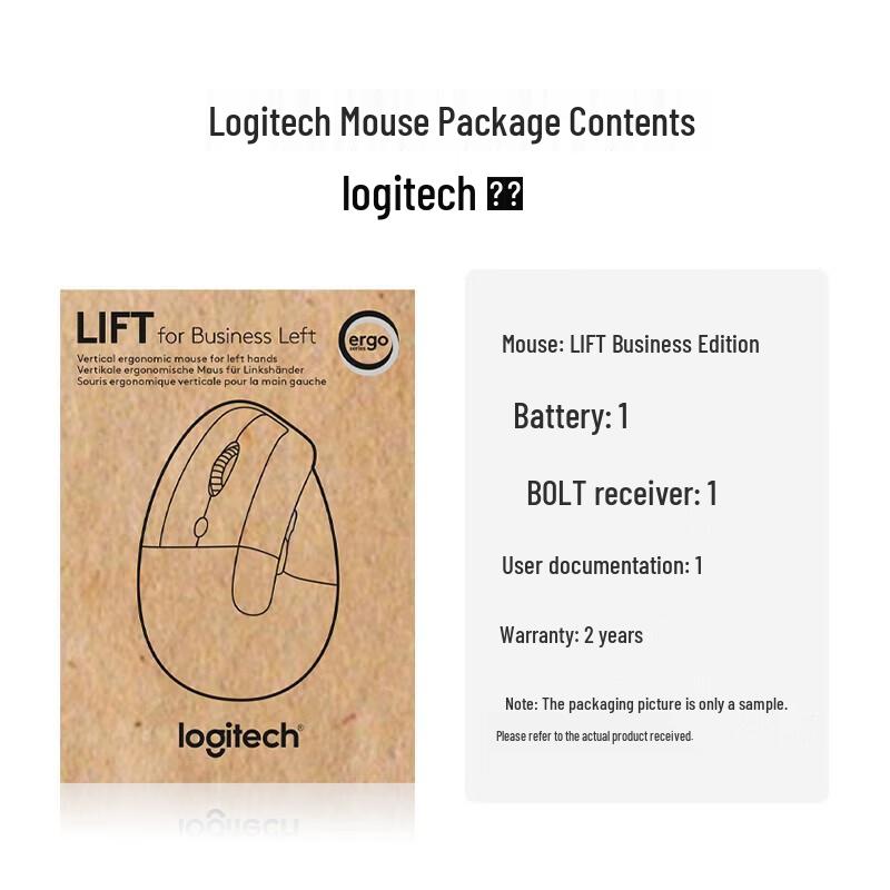 Logitech Lift Ergonomic Vertical Silent Wireless Mouse