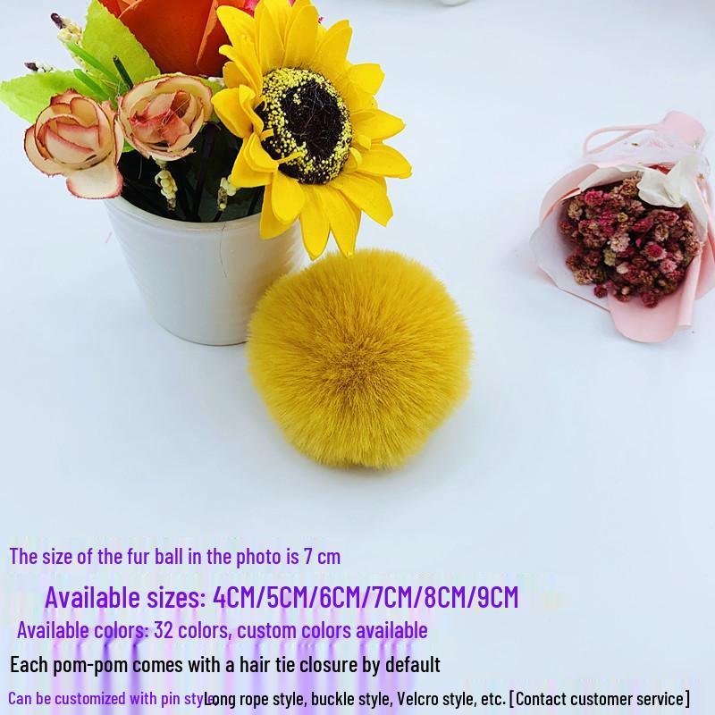 5 cm bunter Plüschball für selbstgemachten Schmuck, Kleidung und Accessoires