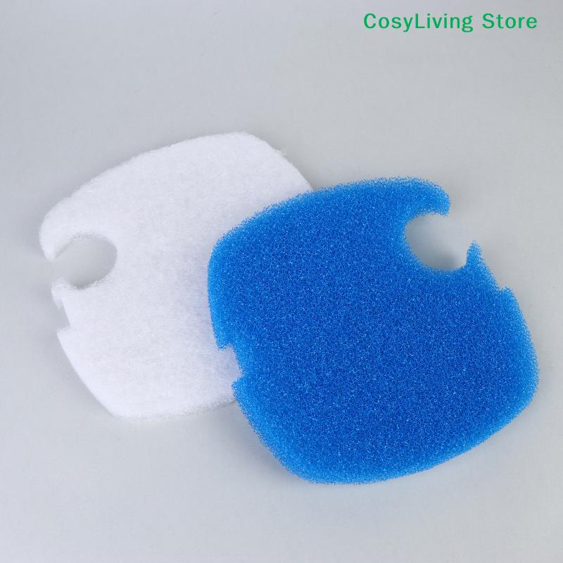 [CL]2/4Pcs White Blue Aquarium Filter Pad Sponge Foam Cotton Fit For SUNSUN GRECH Canister 304AB/404AB/704AB Replacement Part