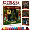 Christmas Gift Box Acrylic Paint Marker Set with Light Board for Kids DIY Drawing Art Craft