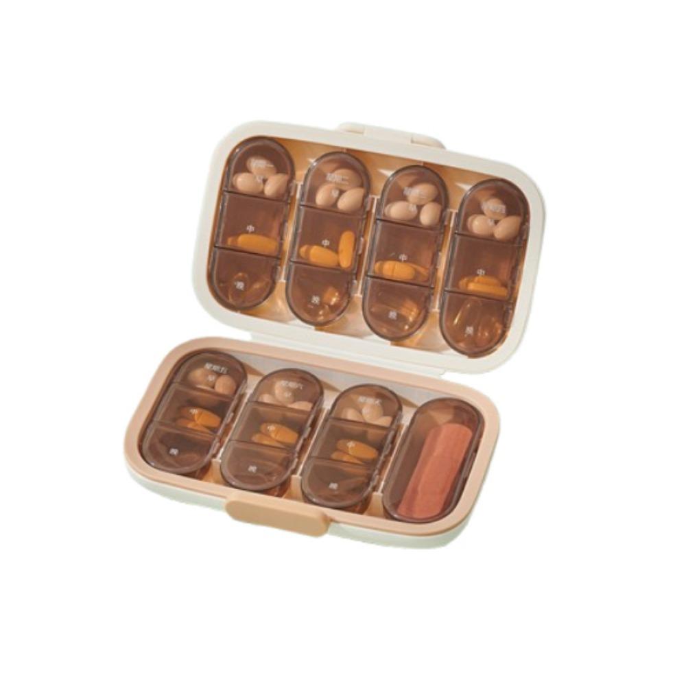 Large Capacity Pill Case 21/22 Grids Medicine Storage Containers Medicine Divider Case  Outdoor