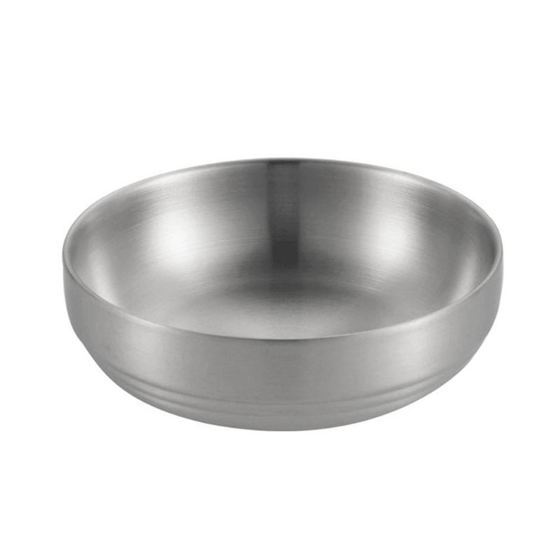 

Small Metal Sauce Dipping Dish Compacts Portable Design Round Sauce Tray For Camping Picnics Kitchen Space Saving серебряный