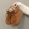 Seasonal fashion velvet snow boots women's outer wear casual warm non-slip thick-soled short boots