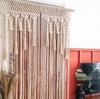 Handmade Woven Cotton Rope Tapestry Door Curtain: Nordic Bohemian Style for Home Decor