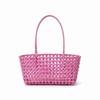 Large Capacity Hollow Out Tote Lightweight Handmade Handbag Woven Basket Bag  Poolside Picnic