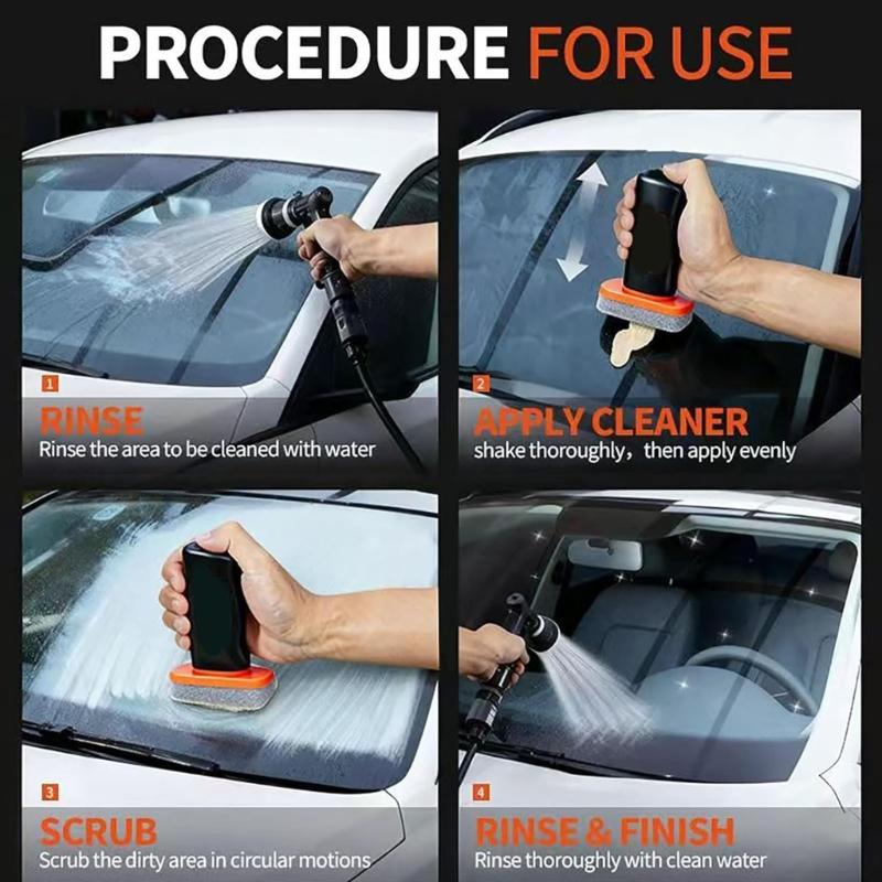 Safe Driving Windshield Cleaner Brush Offering 50 Percent Improved Night and Rain Clear Boosting Reaction Time for Accident Prevention