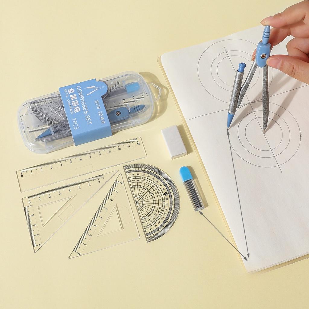 Compass and ruler sets for students are suitable as prizes or gifts for primary school students