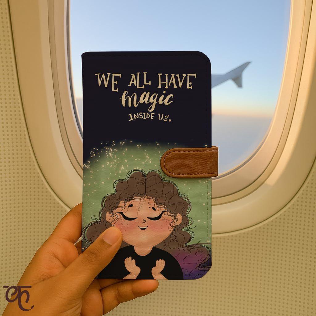 

Кошелек для паспорта для женщин | Веганский кожаный двухскладной длинный кошелек и дорожная сумочка | Рождественский подарок для нее, подарки на Тайного Санту для женщин