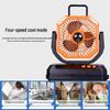 2026 Portable Outdoor Camping Fan with Spray, 20,000mAh, Rechargeable, Long Battery Life, Oscillating Fan with Light