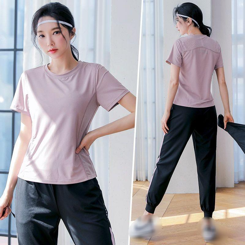 Fitness Morning Running Quick-Drying High-End Sports Suit Spring And Summer Professional Gym Loose Yoga Clothes