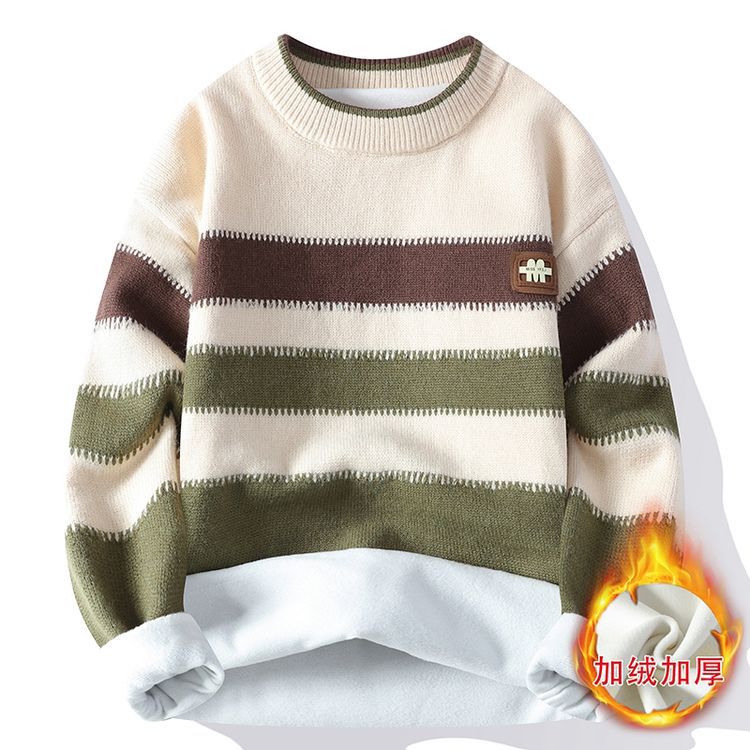 Hot Hot Autumn and Winter New Casual Crew Neck Sweater Bottom Knit Plus Size Loose Sweater