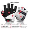 Herrcykelhandskar med halvfinger för sommaren - Halkskydd, Stötdämpande för landsvägscykling och träning