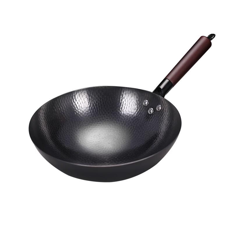 Żelazny Wok Nieprzywierający Handun, 32cm Dno Okrągłe