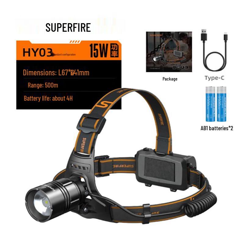 

Outdoor Rechargeable LED Fishing Headlamp