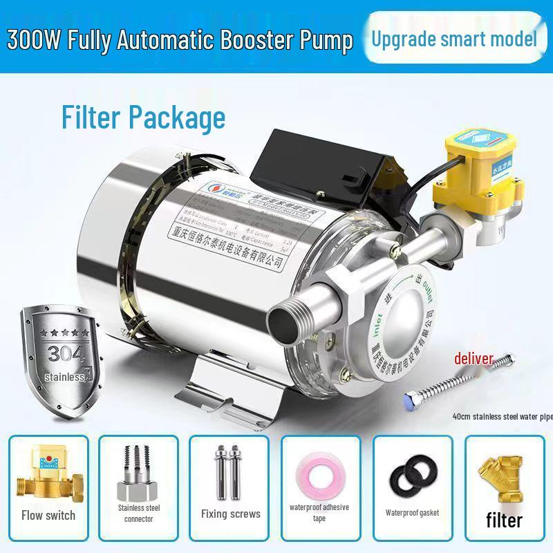 Automatic Silent Water Booster Pump for Solar Heaters, 220V
