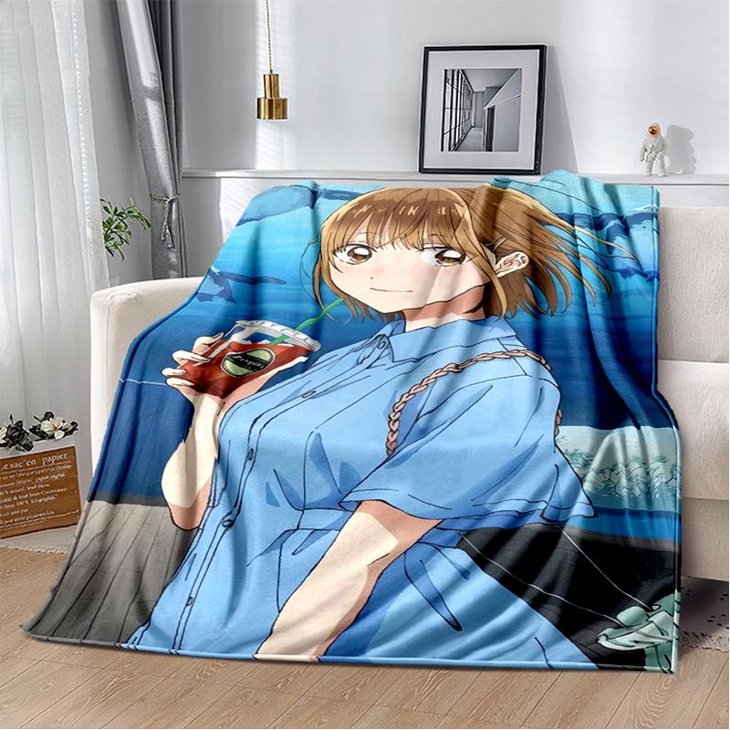 3D Cartoon Blue Box Ao No Hako Love Anime  Blanket,Soft Throw Blanket for Home Bedroom Bed Sofa Picnic Travel Office Cover Kids