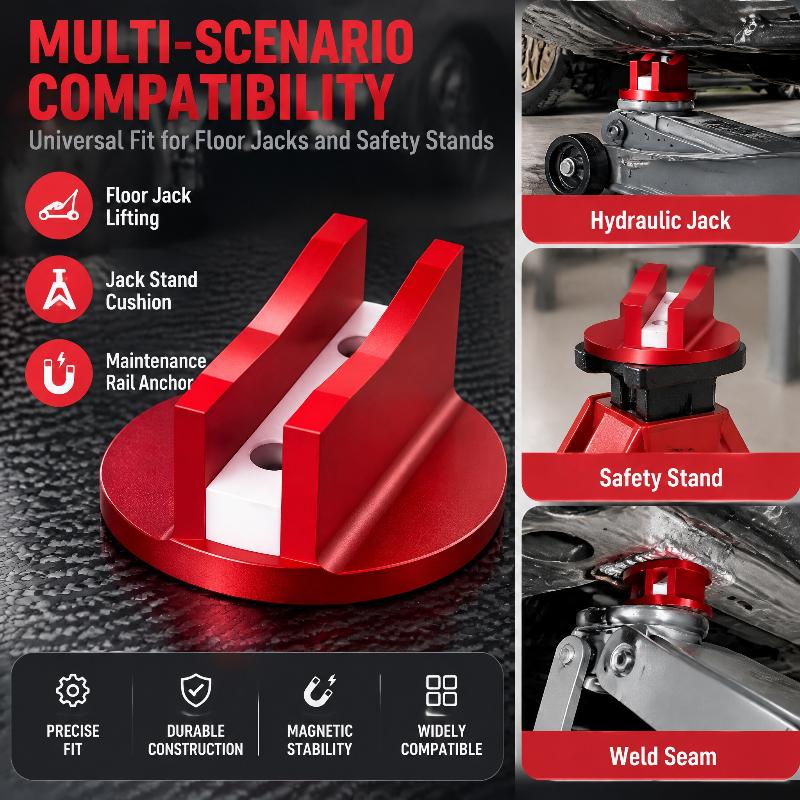 Magnetic Pinch Weld Jack Pad Universal Weld Jack Adapter Lifting Frame Rail Protector For Most Model Cars