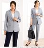 Jacket Suit for Cool Business Summer Large Long Job Office 3L Navy Mix [Add Rouge] Only, Women, Spring, Summer, Biz, Washable, Suit, Suit, Size,