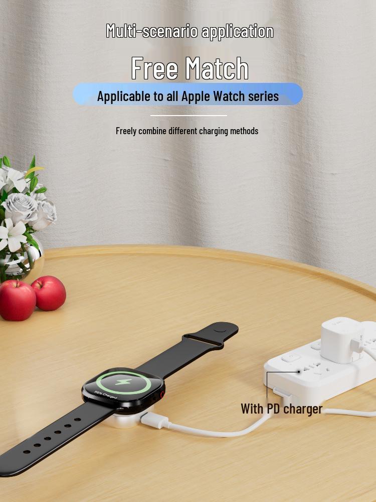 5W Fast Charging Wireless Magnetic Charger for Apple iWatch Series S1-S110