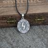 Nordisk Rune Sowulo Krafthjul Korp Amulett Talisman Halsband