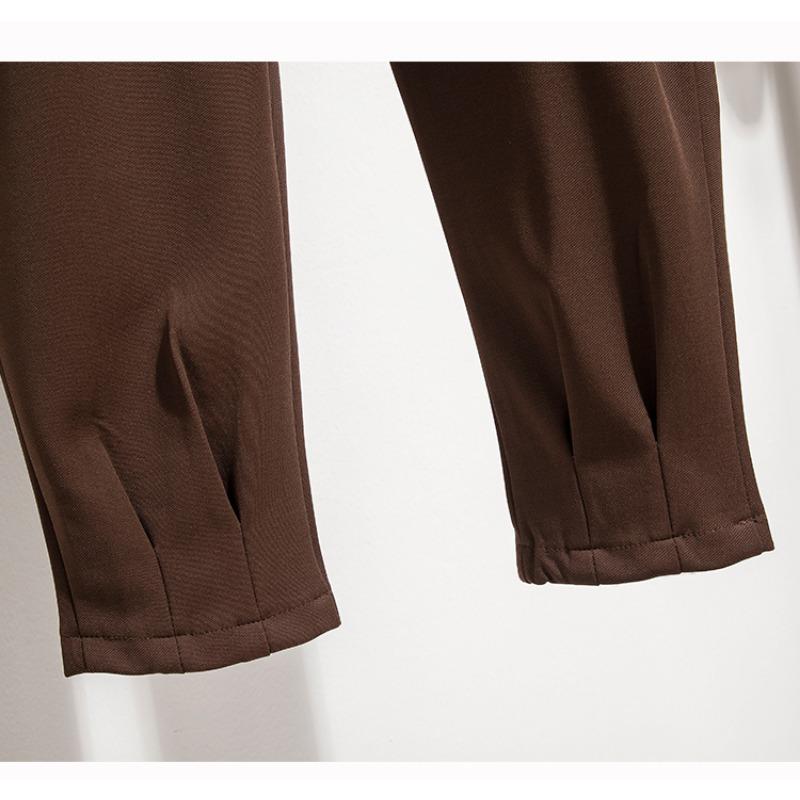 Dimanaf Pantalon Long élastique pour femmes, grande taille, couleur unie, ample, décontracté, sarouel surdimensionné, grande taille 5XL, 2024 KG A, été 200