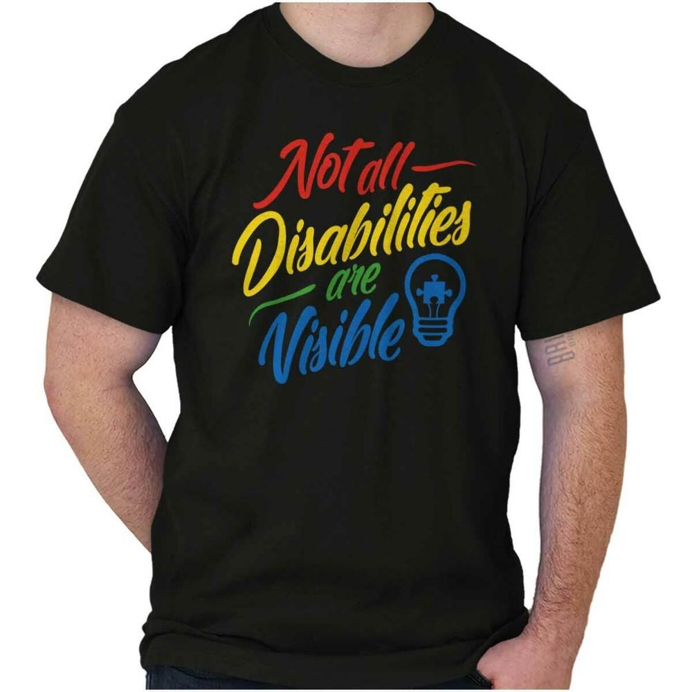 Autism Awareness Walk Proud Autistic Mom Dad Womens or Mens Crewneck T Shirt Tee M