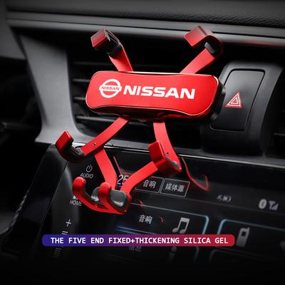 ABS Gravity Car Phone Holder Air Vent GPS Stand Accessories For Nissan Nismo Tiida Teana GTR 350Z 370Z 240SX Juke Note Versa