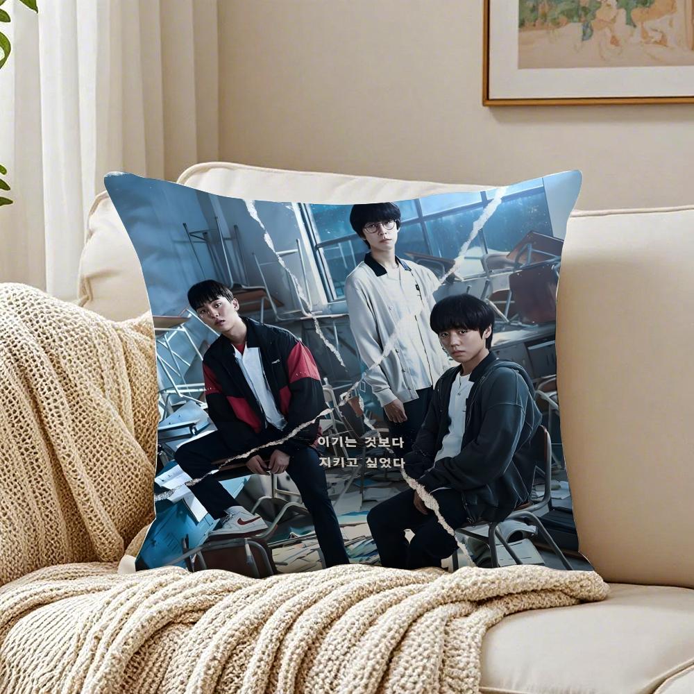 Webtoon Gritty 1 WWeak HHero Class 1 Cushion Cover Pillowcase Antidustmite living Room Sofa Decor Cushion Room