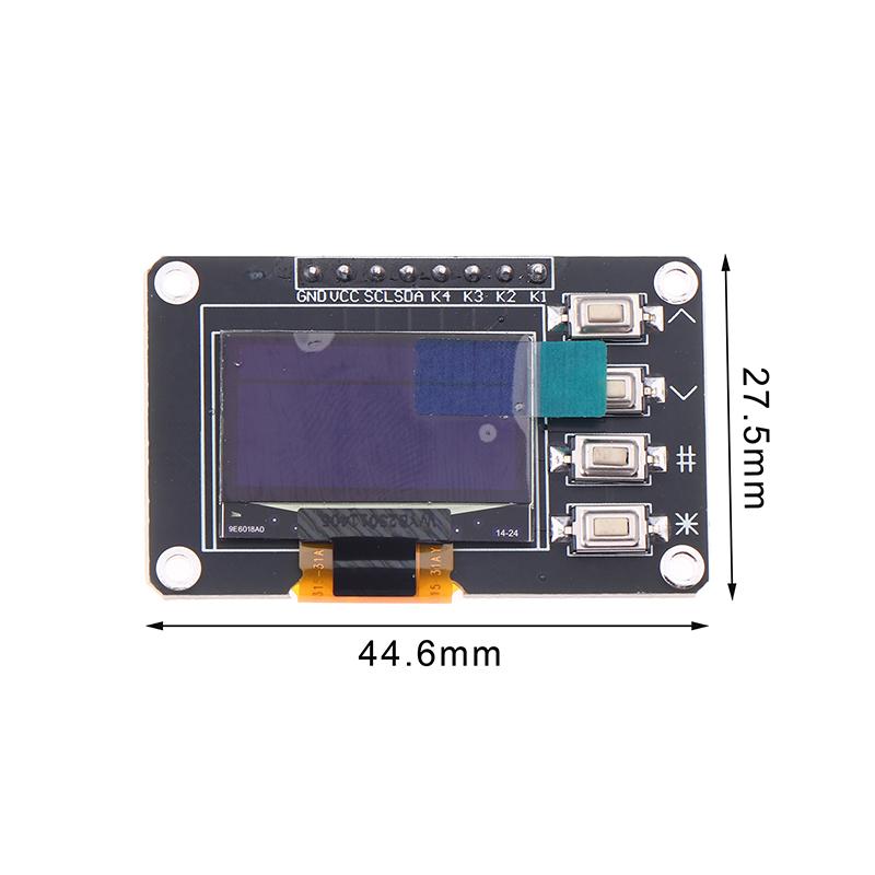 0.96-Inch Oled Display Screen White/Blue 12864 Screen Module With Matrix 4 Key Interfaces Keyboard Iic Ssd1315