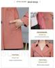 Korean Style Spring-Autumn Trench Coat for Petite Women - Waist-Defining, Mid-Length, Fashionable Draping Outerwear