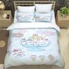 Cartoon Chiikawa Pattern Quilt Cover With Pillowcases 3D Digital Printed Bedding Set Twin Full Queen King Christmas Gift