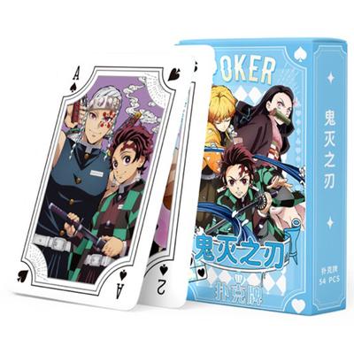 Hokage Shinobi Poker Playing Cards Board Games Child Kids Toys Children Toy Deck Card Game Set Demon Slayer Jujutsu Kaisen Conan