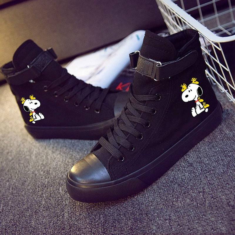 Snoopy Zapatillas Botas Zapatos de lona Mujer Niña Zapatillas