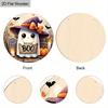 Halloween Wooden Sign with Adorable Ghost Pattern - Charming BOO Figurine Ornaments - Ideal for Front Door, Wall, Room Decor