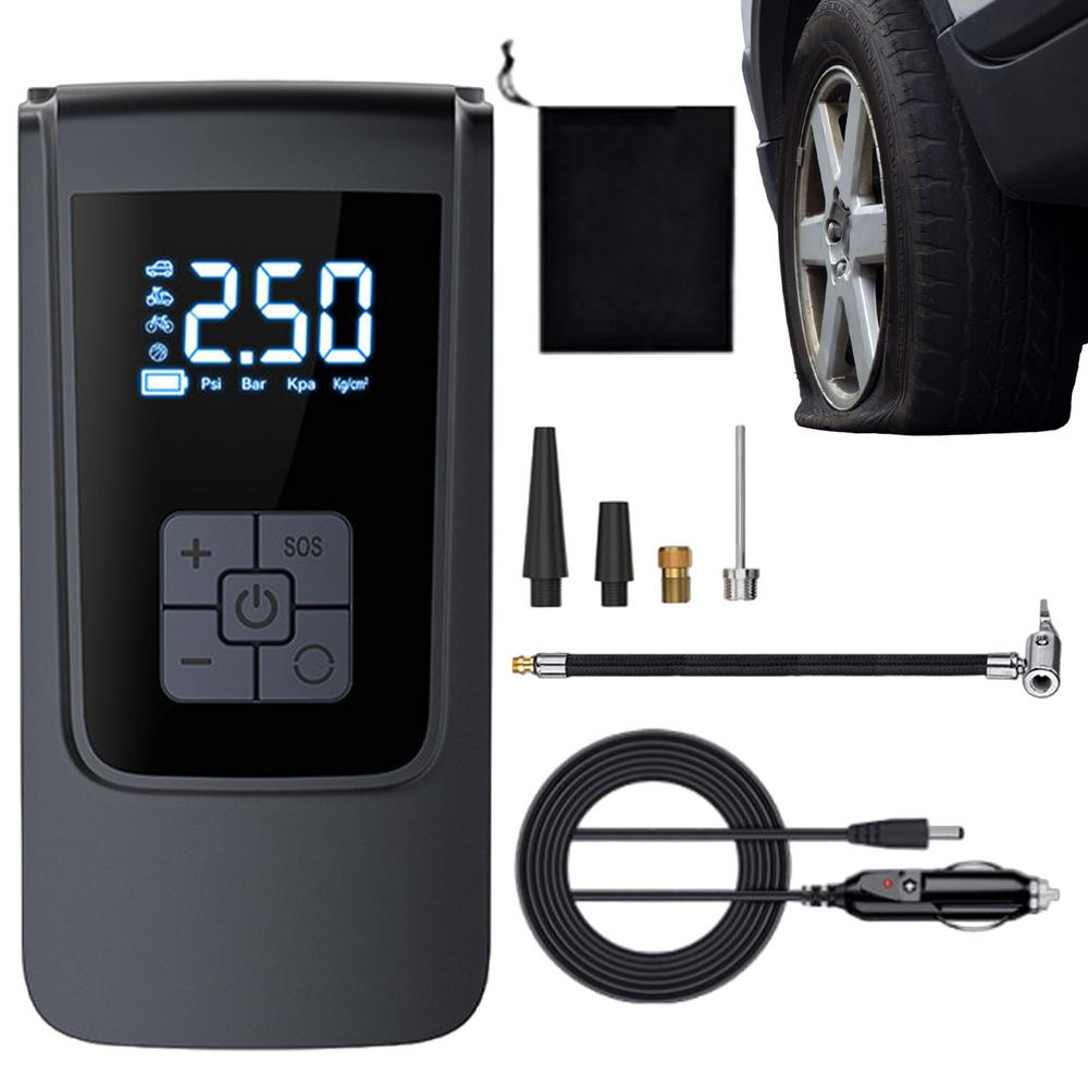 Air Compressor For Car Electric Portable Smart Detection Air Pump Long Battery Life Tire Pump Air Compressor With LED Light For