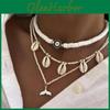 Bohemian Beach Necklace For Women With Shell Pendant And Beaded Design For Summer
