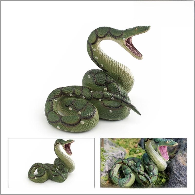Realistic Snake Model Pvc Reptile Figure For Kids Educational Display And Decor