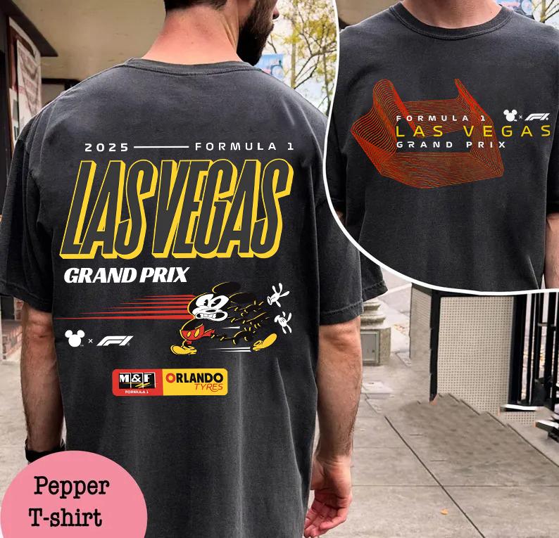 

Disney X Formula 1 Las Vegas Grand Prix Mickey Racing TShirt Disney Mickey Racing Team Fuel The Magic Tee S