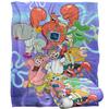SpongeBob SquarePants Silky Characters Supersoft Blanket
